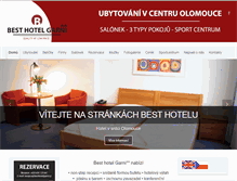 Tablet Screenshot of best-hotel-garni.cz